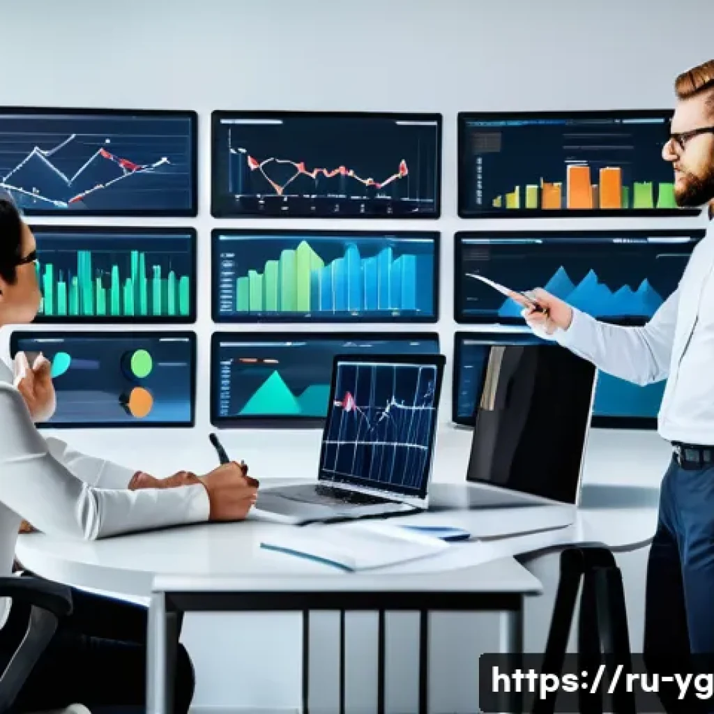 확률적 사고를 향상시키는 방법 - A modern office scene showing a diverse team of professionals engaged in a decision-making meeting, ...