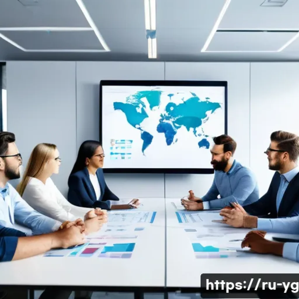 확률적 사고 훈련에서의 팀워크의 역할 - A diverse team of professional colleagues in a modern office setting engaged in a collaborative brai...